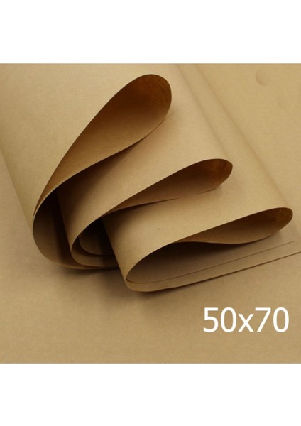 50 Adet Kraft Ambalaj Hediye Paketi Çeyiz Paket Kağıdı 70 gr Ebat 50X70 Saman Kağıt fiyatları