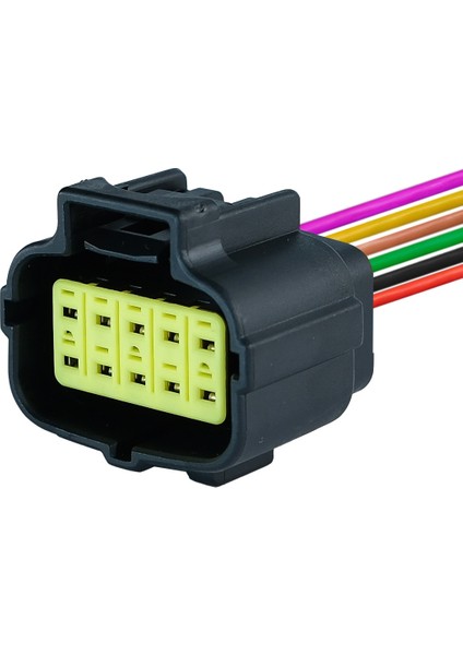 TE/Amp Mandallı Erkek Soket 10 Pin Kablolu