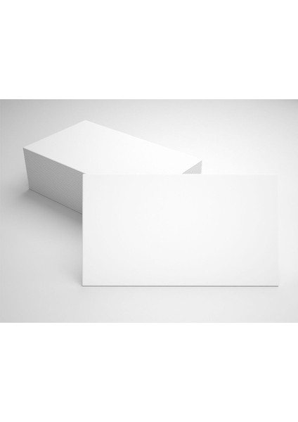 Boş Kartvizit Boy 50 Adet Kalın Not Kağıdı 8x5 cm