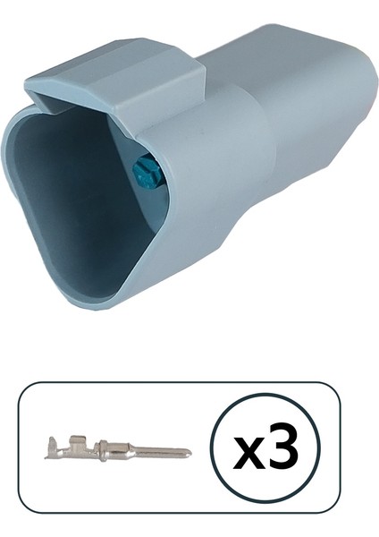 DT04-3P Dişi Konnektör 3 Pin Kablosuz
