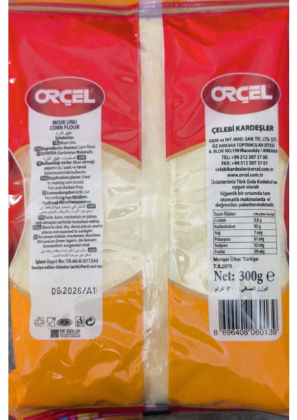 Galeta Unu 300GR. + Orçel Mısır Unu 300GR.