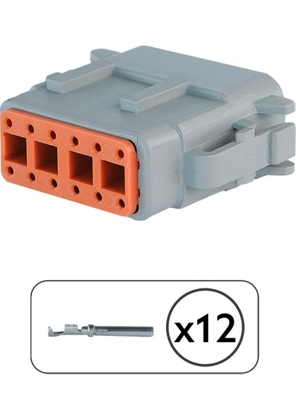 DTM06-12S Erkek Konnektör 12 Pin Kablosuz