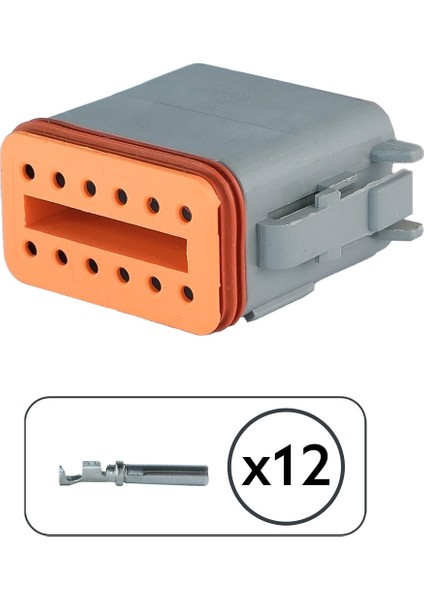 DT06-12S Erkek Konnektör 12 Pin Kablosuz fiyatları