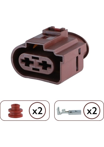 Direksiyon Pompa Soketi Kahve 2 Pin Kablosuz