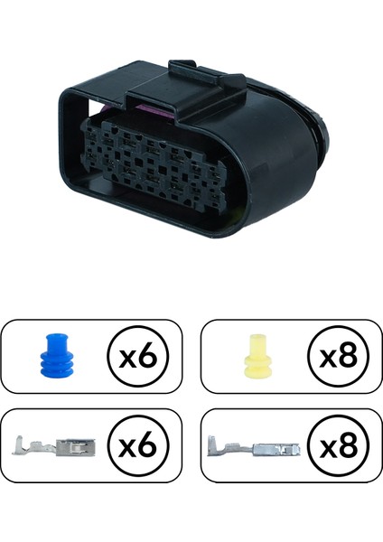 TE/Amp Xenon Far Soketi 14 Pin Kablosuz