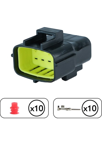 TE/Amp Mandallı Dişi Soket 10 Pin Kablosuz