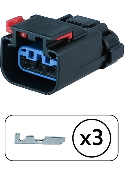 (Delphi) Ford Akım Sensör Soketi 3 Pin Kablosuz