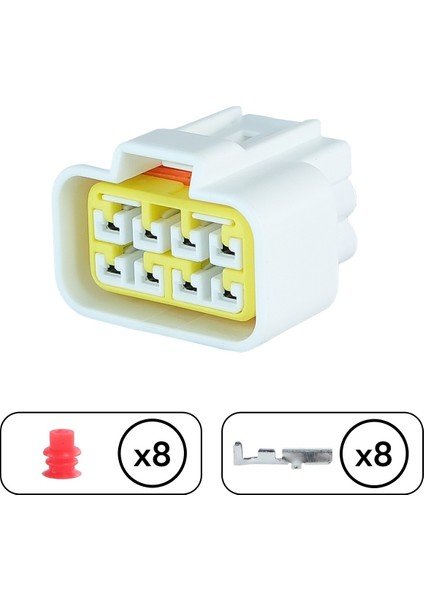 İş Makine Soketi Beyaz 8 Pin Kablosuz