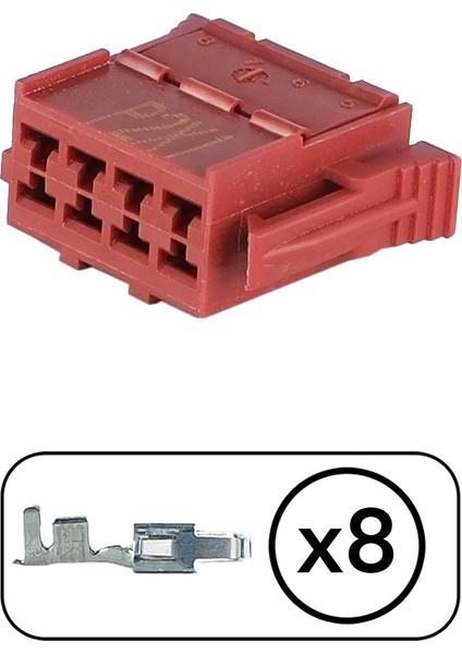 TE/Amp Bağlantı Soketi 8 Pin Kablosuz