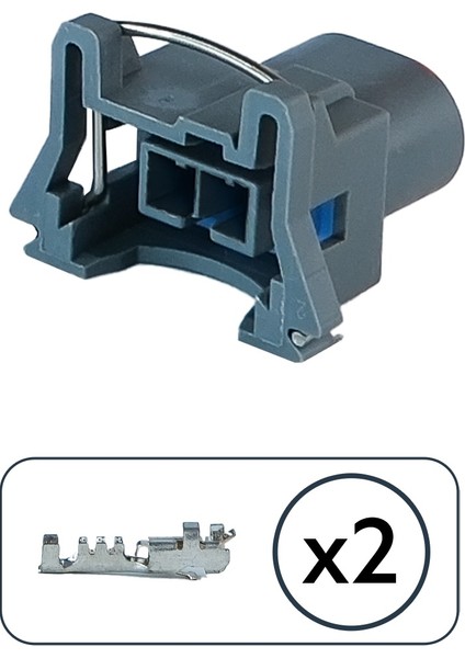 (Delphi) Ford Yakıt Enjektör Soketi 2 Pin Kablosuz