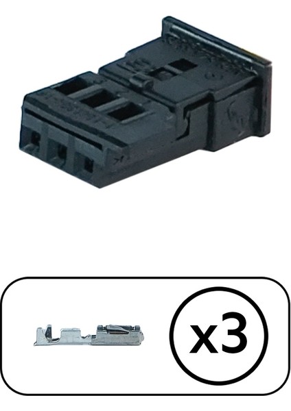 TE/Amp Mercedes Ayna Soketi 3 Pin Kablosuz