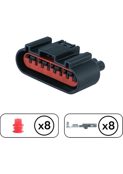 TE/Amp Soketi 8 Pin Kablosuz