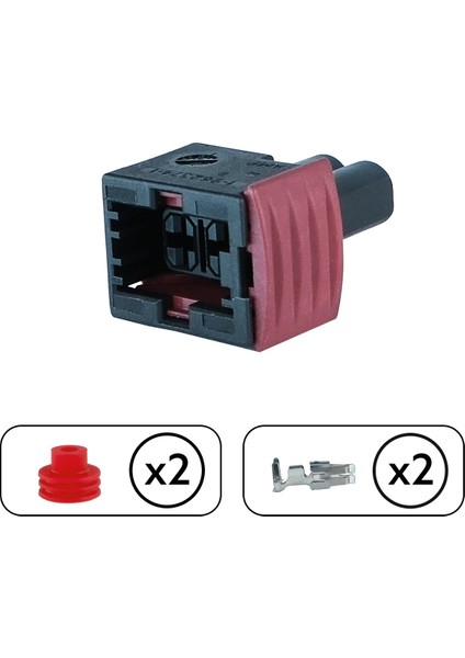 TE/Amp Darbe Sensör Soketi 2 Pin Kablosuz