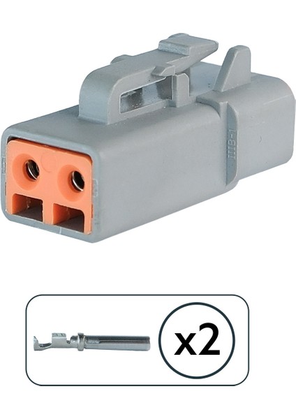 DTP06-2S Erkek Konnektör 2 Pin Kablosuz