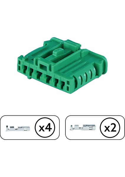 Stop Soketi Yeşil 6 Pin Kablosuz