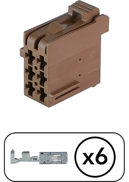 TE/Amp Bağlantı Soketi 6 Pin Kablosuz