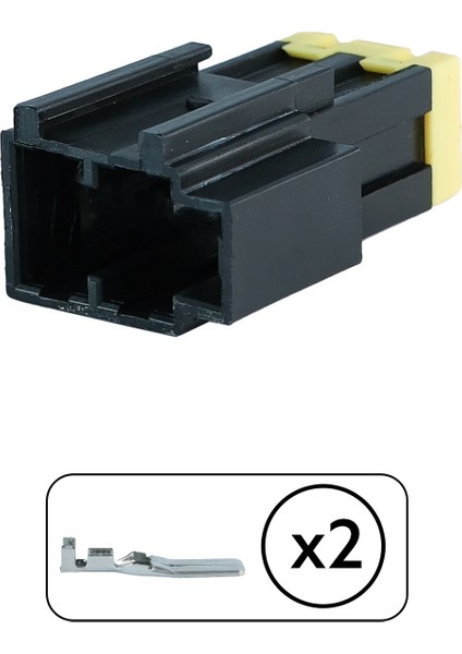 Enerji Kablosu Dişi Soketi 2 Pin Kablosuz