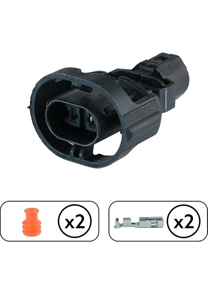 (Delphi) Geri Vites Müşür Soketi Siyah 2 Pin Kablosuz