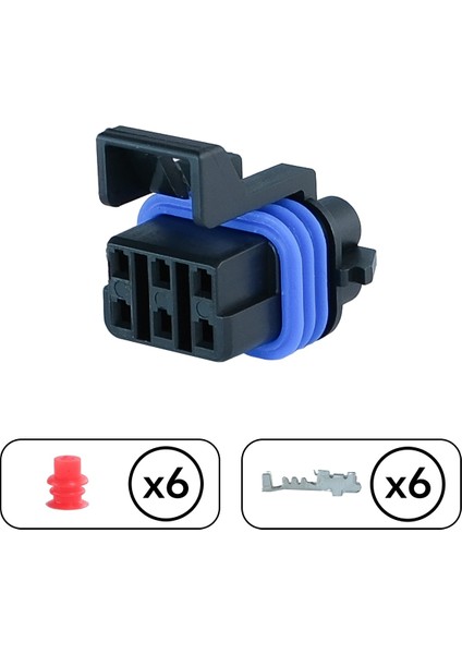 (Delphi) Bobin Soketi 6 Pin Kablosuz