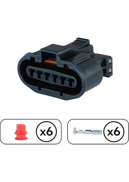 Hava Akışmetre Soketi 6 Pin Kablosuz