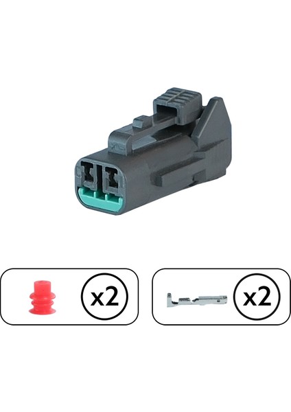 Nissan Cam Su Fıskiye Motor Soketi 2 Pin Kablosuz