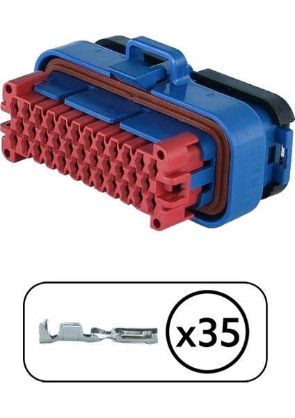 TE/Amp Konnektör Mavi 35 Pin Kablosuz