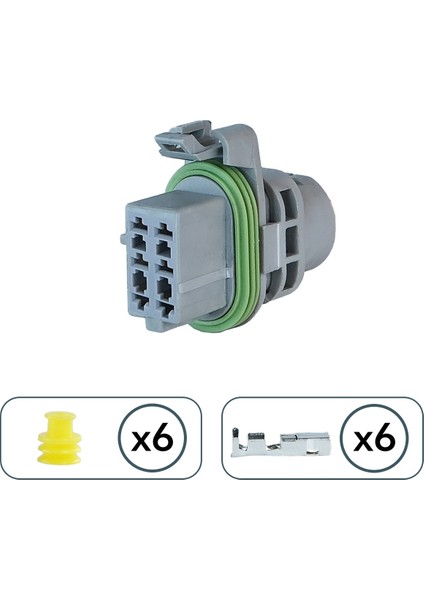 (Delphi) Far Soketi Gri 6 Pin Kablosuz