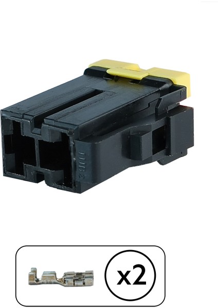Enerji Kablosu Soketi 2 Pin Kablosuz