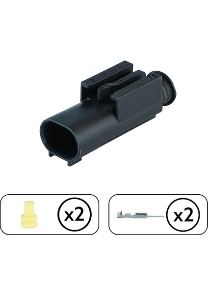 TE/Amp Su Sıcaklık Sensör Soketi 2 Pin Kablosuz