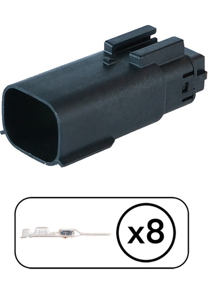 Stop Soketi Dişi 8 Pin Kablosuz