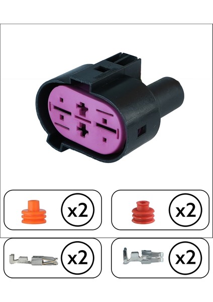 (Delphi) Fan Motor Soketi 4 Pin Kablosuz