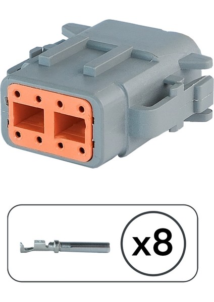 DTM06-8S Erkek Konnektör 8 Pin Kablosuz