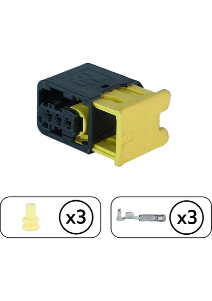 TE/Amp Soketi 3 Pin Kablosuz