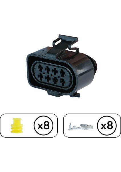 (Delphi) Mandallı Soket 8 Pin Kablosuz