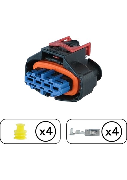 Debimetre Soketi Mavi 4 Pin Kablosuz