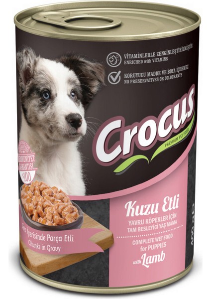 Yavru Köpek Kuzu Etli Yaş Mama 400 gr x 4 Adet 11