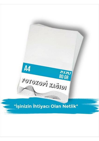 Fotokopi Kağıdı A4 80GR 400 Adet