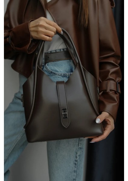 Valise Kahverengi Omuz Çantası
