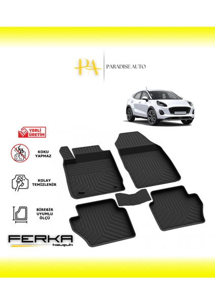 Ford Puma 2019 ve Üstü 4d Havuzlu Paspas