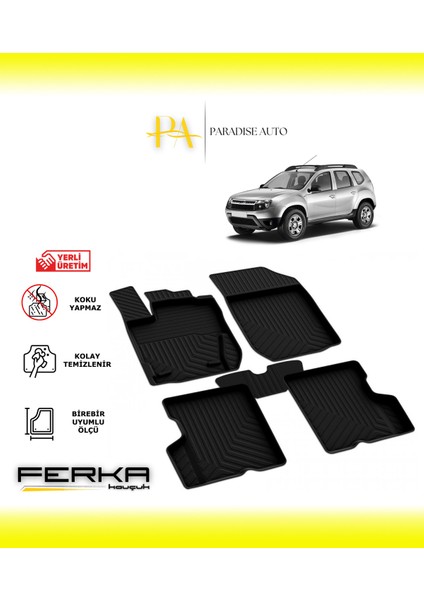 Dacia Duster 2011-2017 4d Havuzlu Paspas