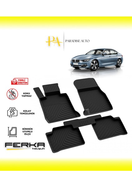 Bmw 3 Serisi F30 2011-2018 4d Havuzlu Paspas