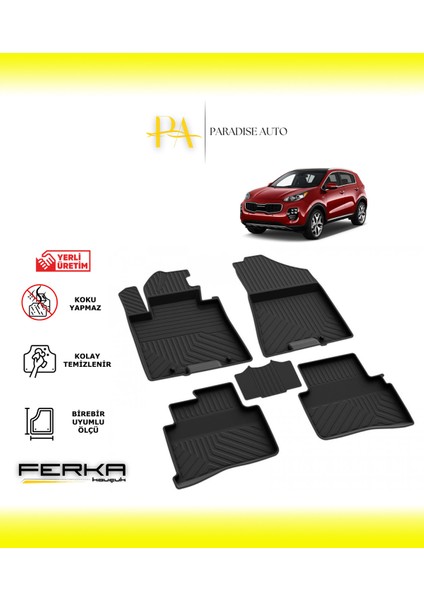Kia Sportage 4 2016-2021 4d Havuzlu Paspas