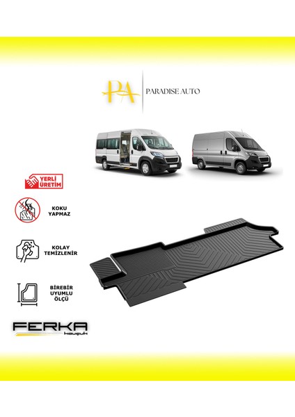 Peugeot Boxer 2007 ve Üstü 4d Havuzlu Paspas