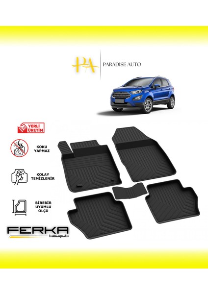 Ford Ecosport 2017 ve Üstü 4d Havuzlu Paspas