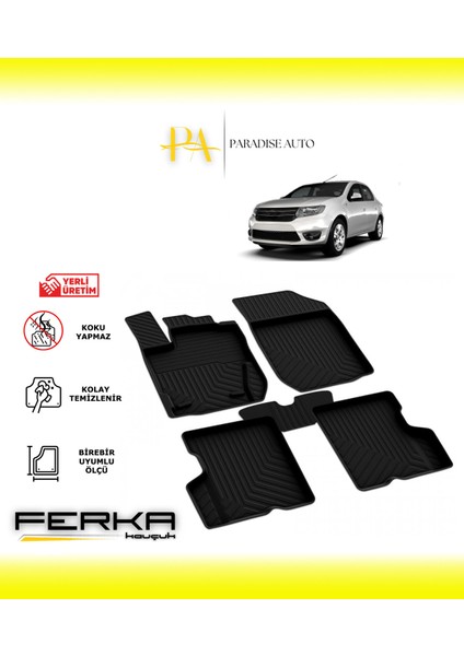 Dacia Logan 2014-2020 4d Havuzlu Paspas