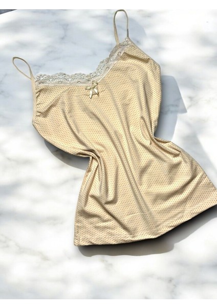 Kadın Puantiyeli Pamuklu Likralı Atlet Külot Takım modelleri