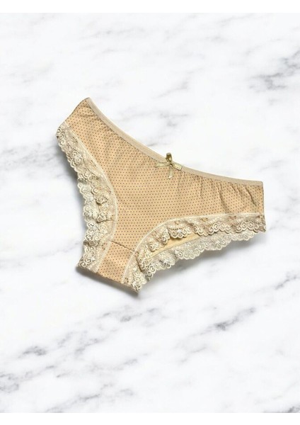 Kadın Puantiyeli Pamuklu Likralı Atlet Külot Takım fırsatları