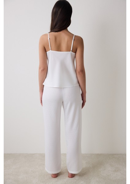 Bridal Delicate Saten Kırık Beyaz Atlet indirimleri