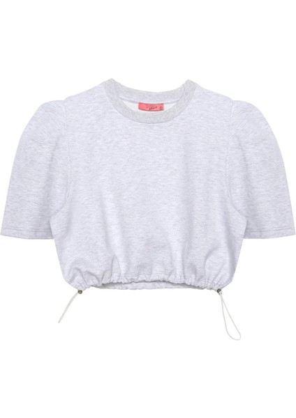 Beli Lastikli Basic Bluz Gri fiyatları