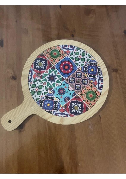 Çini Desenli Sunum Tahtası 1 Adet